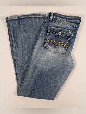 Telepatia Bootcut Mid Wash Blue Denim Jeans Women/Juniors  Size 9/29